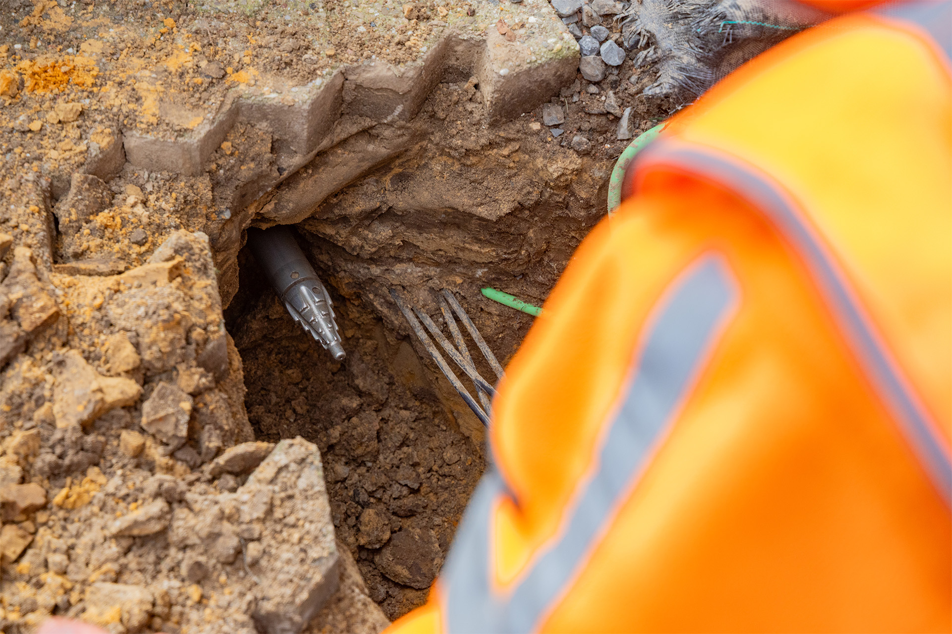 Bodemraket in uitvoering